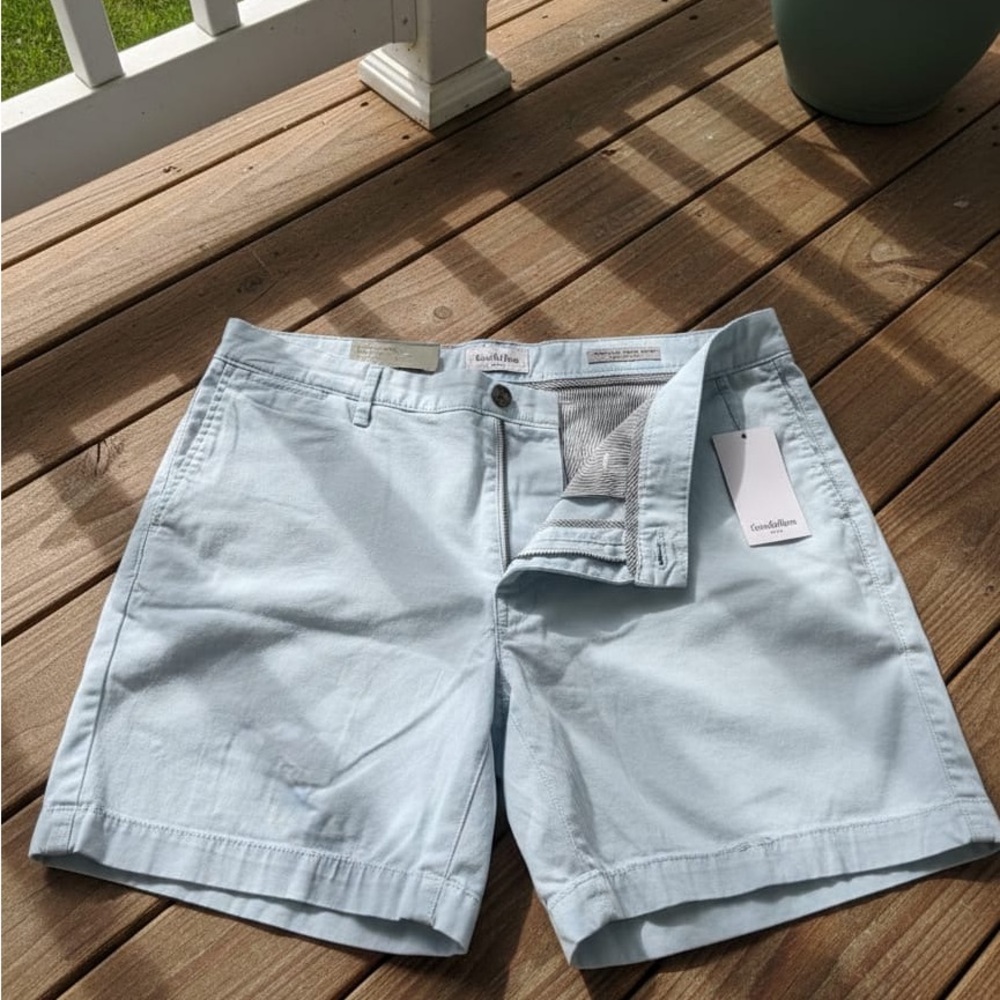 Goodfellow & Co Light Blue Men's Flat Front Shorts